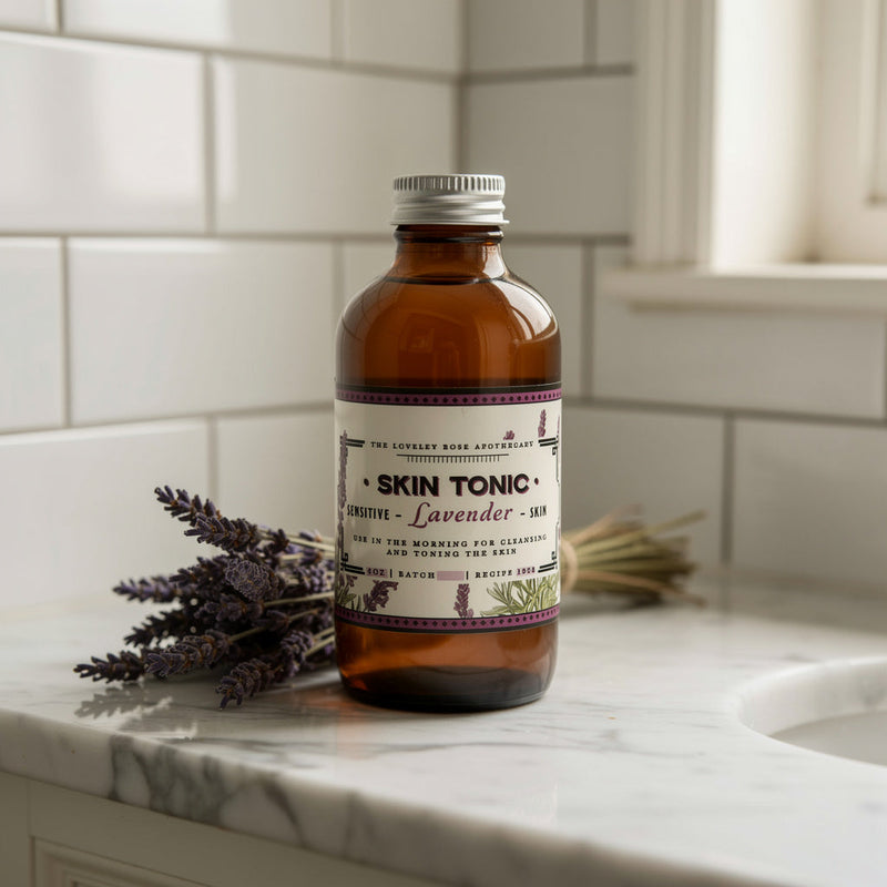 The Lovely Rose Apothecary Lavender Beauty Set Light Gray