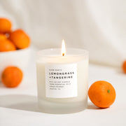 Slow North Lemongrass + Tangerine - Signature Candle Frosted Candles Lavender