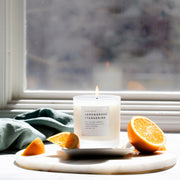 Slow North Lemongrass + Tangerine - Signature Candle Frosted Candles Light Slate Gray