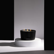 Aroma360 Iris 3-Wick Candle Candle Black Black,White