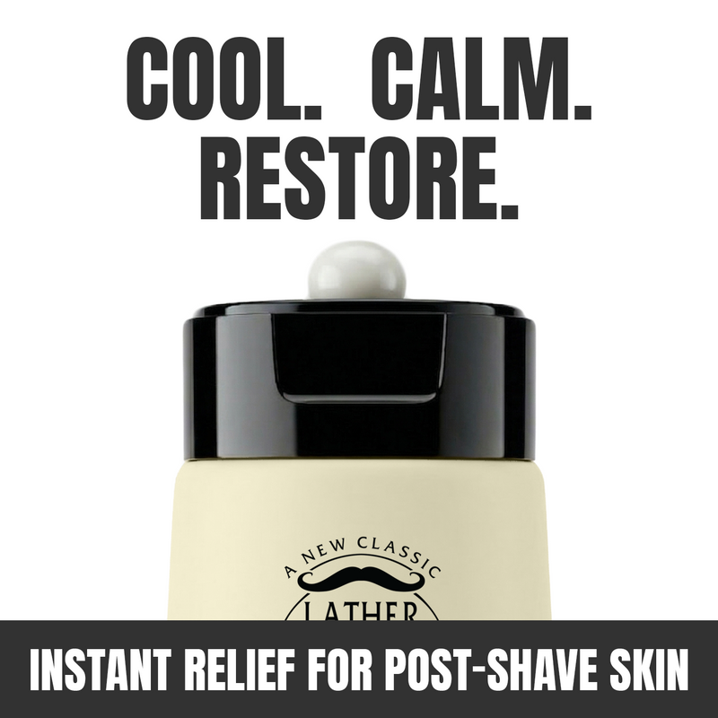 Lather & Wood Shaving Co After-Shave Balm - Sandalwood Men Grooming, Health White Smoke