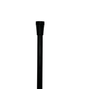 Classy Walking Canes Ladies Black Fritz Handle and Shaft with Silver Collar Walking Cane Black