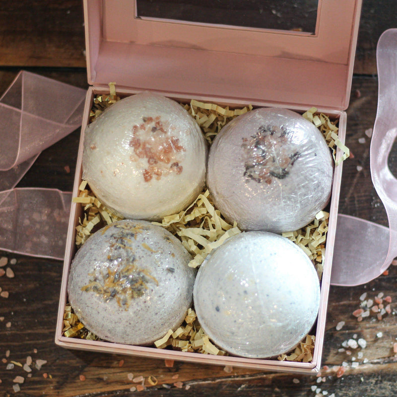 Soaplicity Bath Bomb Gift Sets Bath Bombs Rosy Brown Large Pack of 4