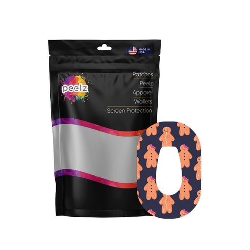 Peelz Zombie Cookies Dexcom G6 Patch Tape - Pump Peelz Patch Medical Tape White Smoke 12-Pack (Set of 12 Patches),4-Pack (Set of 4 Patches),1-Single (One Patch)
