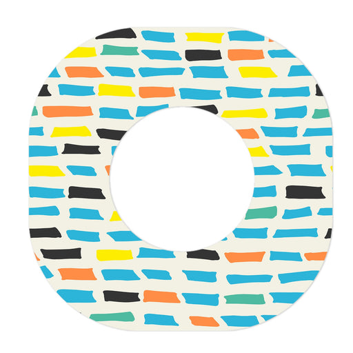 Peelz Colorful Sticks Dexcom G7 and Stelo Patch Tape - Pump Peelz Patch Medical Tape White Smoke 12-Pack (Set of 12 Patches),4-Pack (Set of 4 Patches),1-Single (1 Single Patch)
