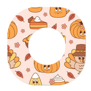 Peelz Cozy Harvest Dexcom G7 and Stelo Patch Tape - Pump Peelz Patch Medical Tape White Smoke 12-Pack (Set of 12 Patches),4-Pack (Set of 4 Patches),1-Single (1 Single Patch)