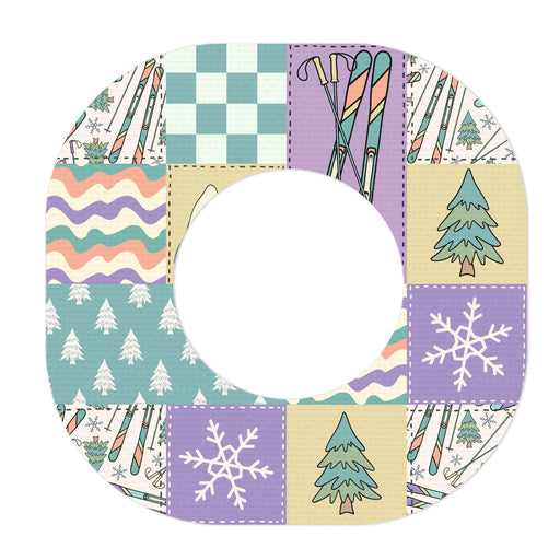 Peelz Après Ski Dexcom G7 and Stelo Patch Tape - Pump Peelz Patch Medical Tape White Smoke 12-Pack (Set of 12 Patches),4-Pack (Set of 4 Patches),1-Single (1 Single Patch)