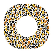 Peelz Golden Leopard Dexcom G7 and Stelo Patch Tape - Pump Peelz Patch Medical Tape White Smoke 12-Pack (Set of 12 Patches),4-Pack (Set of 4 Patches),1-Single (1 Single Patch)