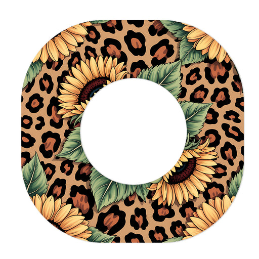 Peelz Wild Sunflower Dexcom G7 and Stelo Patch Tape - Pump Peelz Patch Medical Tape White Smoke 12-Pack (Set of 12 Patches),4-Pack (Set of 4 Patches),1-Single (1 Single Patch)