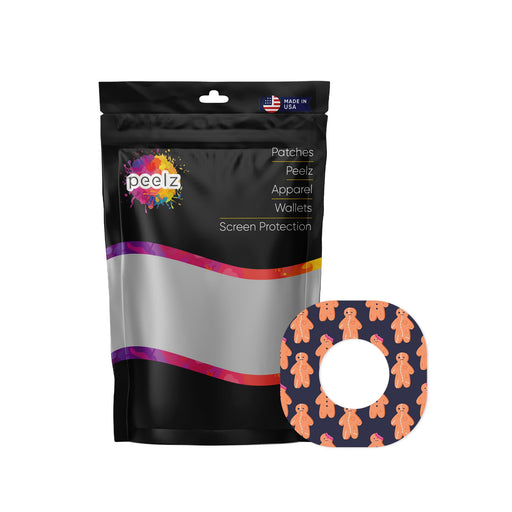 Peelz Zombie Cookies Dexcom G7 and Stelo Patch Tape - Pump Peelz Patch Medical Tape White Smoke 12-Pack (Set of 12 Patches),4-Pack (Set of 4 Patches),1-Single (1 Single Patch)