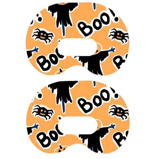 Peelz Pumpkin Boo Medtronic Guardian Connect Patch Tape - Pump Peelz Patch Medical Tape White Smoke 12-Pack (Set of 12 Patches),4-Pack (Set of 4 Patches),1-Single (1 Single Patch)