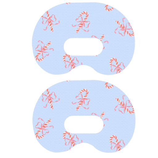Peelz Candy Cane Lane Medtronic Guardian Connect Patch Tape - Pump Peelz Patch Medical Tape White Smoke 12-Pack (Set of 12 Patches),4-Pack (Set of 4 Patches),1-Single (1 Single Patch)