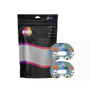 Peelz Spooky Night Medtronic Guardian Connect Patch Tape - Pump Peelz Patch Medical Tape White Smoke 12-Pack (Set of 12 Patches),4-Pack (Set of 4 Patches),1-Single (1 Single Patch)