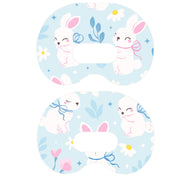 Peelz Sweet Bunnies Medtronic Guardian Connect Patch Tape - Pump Peelz Patch Medical Tape White Smoke 12-Pack (Set of 12 Patches),4-Pack (Set of 4 Patches),1-Single (1 Single Patch)