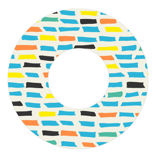 Peelz Colorful Sticks Freestyle Libre 2 Patch Tape - Pump Peelz Patch Medical Tape White Smoke 12-Pack Libre 2 (Set of 12 Patches),4-Pack Libre 2 (Set of 4 Patches),1-Single (1 Single Patch)