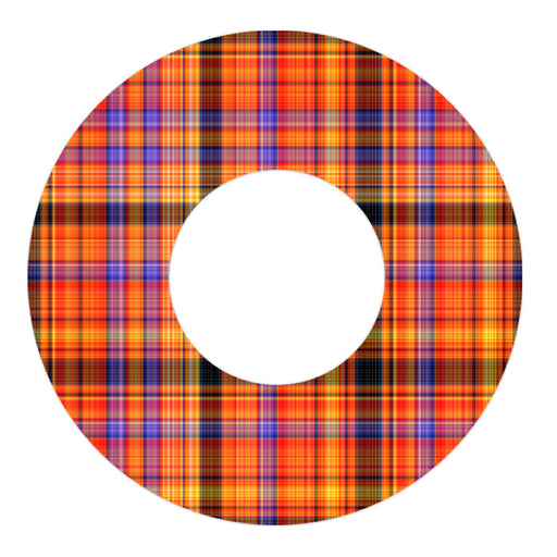 Peelz Pumpkin Plaid Freestyle Libre 2 Patch Tape - Pump Peelz Patch Medical Tape White Smoke 12-Pack Libre 2 (Set of 12 Patches),4-Pack Libre 2 (Set of 4 Patches),1-Single (1 Single Patch)