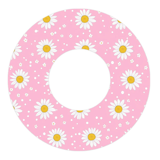 Peelz Spring Daisy Freestyle Libre 2 Patch Tape - Pump Peelz Patch Medical Tape White Smoke 12-Pack Libre 2 (Set of 12 Patches),4-Pack Libre 2 (Set of 4 Patches),1-Single (1 Single Patch)
