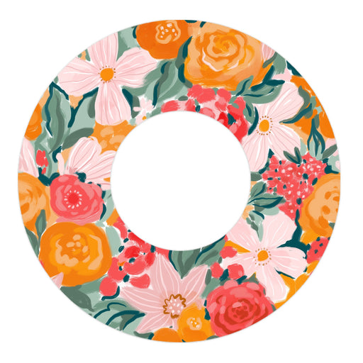 Peelz Blush Blossom Freestyle Libre 2 Patch Tape - Pump Peelz Patch Medical Tape White Smoke 12-Pack Libre 2 (Set of 12 Patches),4-Pack Libre 2 (Set of 4 Patches),1-Single (1 Single Patch)