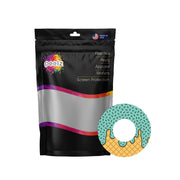 Peelz Ice Cream Social Freestyle Libre 2 Patch Tape - Pump Peelz Patch Medical Tape White Smoke 12-Pack Libre 2 (Set of 12 Patches),4-Pack Libre 2 (Set of 4 Patches),1-Single (1 Single Patch)