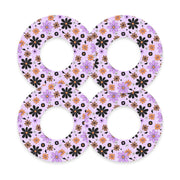 Peelz Batty Blooms Freestyle Libre 2 Patch Tape - Pump Peelz Patch Medical Tape White Smoke 12-Pack Libre 2 (Set of 12 Patches),4-Pack Libre 2 (Set of 4 Patches),1-Single (1 Single Patch)