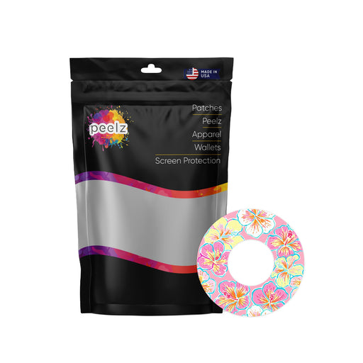 Peelz Tropic Crush Freestyle Libre 2 Patch Tape - Pump Peelz Patch Medical Tape White Smoke 12-Pack Libre 2 (Set of 12 Patches),4-Pack Libre 2 (Set of 4 Patches),1-Single (1 Single Patch)