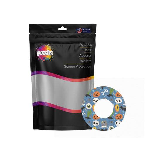 Peelz Spooky Night Freestyle Libre 2 Patch Tape - Pump Peelz Patch Medical Tape White Smoke 12-Pack Libre 2 (Set of 12 Patches),4-Pack Libre 2 (Set of 4 Patches),1-Single (1 Single Patch)