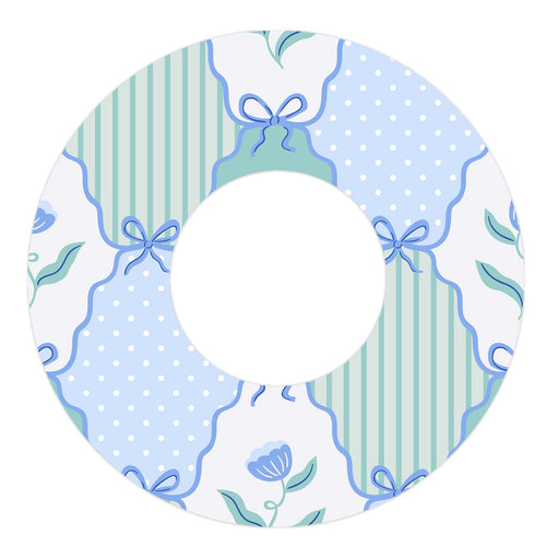 Peelz Cottage Bows Freestyle Libre 2 Patch Tape - Pump Peelz Patch Medical Tape White Smoke 12-Pack Libre 2 (Set of 12 Patches),4-Pack Libre 2 (Set of 4 Patches),1-Single (1 Single Patch)