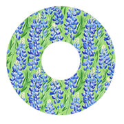 Peelz Blue Blooms Patch Tape Designed for the FreeStyle Libre 3 Plus & Lingo Patch Medical Tape White Smoke 12-Pack (Set of 12 Patches),4-Pack (Set of 4 Patches),1-Single (1 Single Patch)
