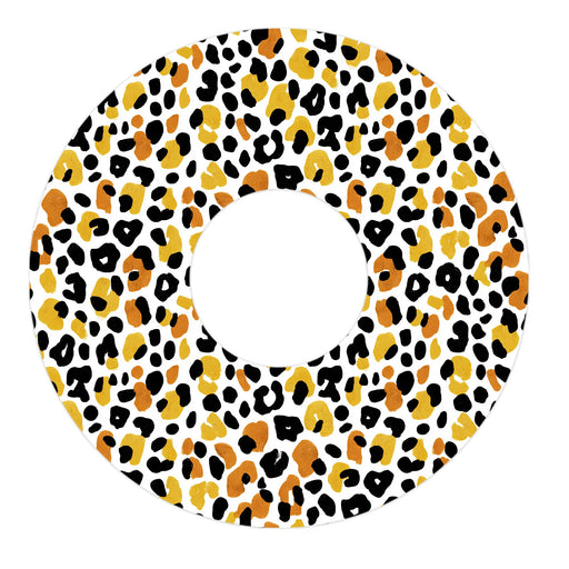 Peelz Golden Leopard FreeStyle Libre 3 Plus & Lingo  Patch Tape - Pump Peelz Patch Medical Tape White Smoke 12-Pack (Set of 12 Patches),4-Pack (Set of 4 Patches),1-Single (1 Single Patch)