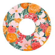 Peelz Blush Blossom Patch Tape Designed for the FreeStyle Libre 3 Plus & Lingo Patch Medical Tape White Smoke 12-Pack (Set of 12 Patches),4-Pack (Set of 4 Patches),1-Single (1 Single Patch)