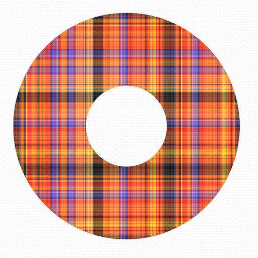 Peelz Pumpkin Plaid FreeStyle Libre 3 Plus & Lingo  Patch Tape - Pump Peelz Patch Medical Tape White Smoke 12-Pack (Set of 12 Patches),4-Pack (Set of 4 Patches),1-Single (1 Single Patch)