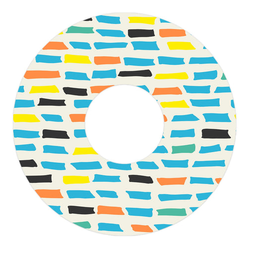 Peelz Colorful Sticks FreeStyle Libre 3 Plus & Lingo  Patch Tape - Pump Peelz Patch Medical Tape White Smoke 12-Pack (Set of 12 Patches),4-Pack (Set of 4 Patches),1-Single (1 Single Patch)