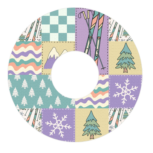 Peelz Après Ski FreeStyle Libre 3 Plus & Lingo  Patch Tape - Pump Peelz Patch Medical Tape White Smoke 12-Pack (Set of 12 Patches),4-Pack (Set of 4 Patches),1-Single (1 Single Patch)