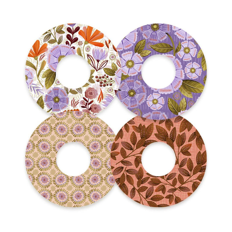 Peelz Autumn Blooms Variety Pack for FreeStyle Libre 3 Plus & Lingo  Patch Tape - Pump Peelz Patch Medical Tape White Smoke 12-Pack (Set of 12 Patches),4-Pack (Set of 4 Patches)