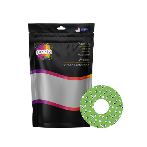 Peelz Kickoff FreeStyle Libre 3 Plus & Lingo  Patch Tape - Pump Peelz Patch Medical Tape White Smoke 12-Pack (Set of 12 Patches),4-Pack (Set of 4 Patches),1-Single (1 Single Patch)