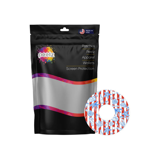 Peelz Spritz Parade FreeStyle Libre 3 Plus & Lingo  Patch Tape - Pump Peelz Patch Medical Tape White Smoke 12-Pack (Set of 12 Patches),4-Pack (Set of 4 Patches),1-Single (1 Single Patch)