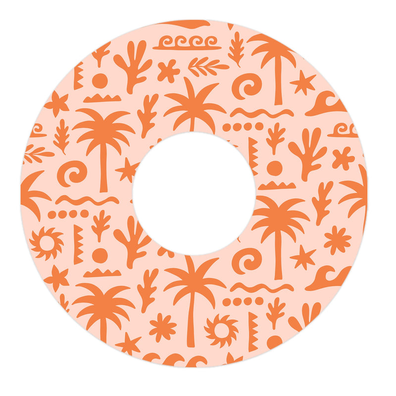 Peelz Terracotta Tides FreeStyle Libre 3 Plus & Lingo  Patch Tape - Pump Peelz Patch Medical Tape White Smoke 12-Pack (Set of 12 Patches),4-Pack (Set of 4 Patches),1-Single (1 Single Patch)