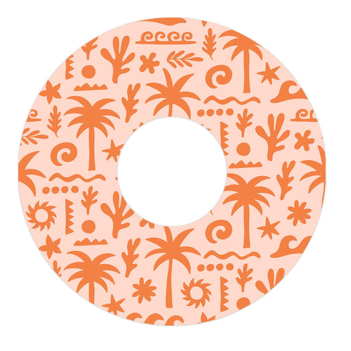 Peelz Terracotta Tides FreeStyle Libre 3 Plus & Lingo  Patch Tape - Pump Peelz Patch Medical Tape White Smoke 12-Pack (Set of 12 Patches),4-Pack (Set of 4 Patches),1-Single (1 Single Patch)