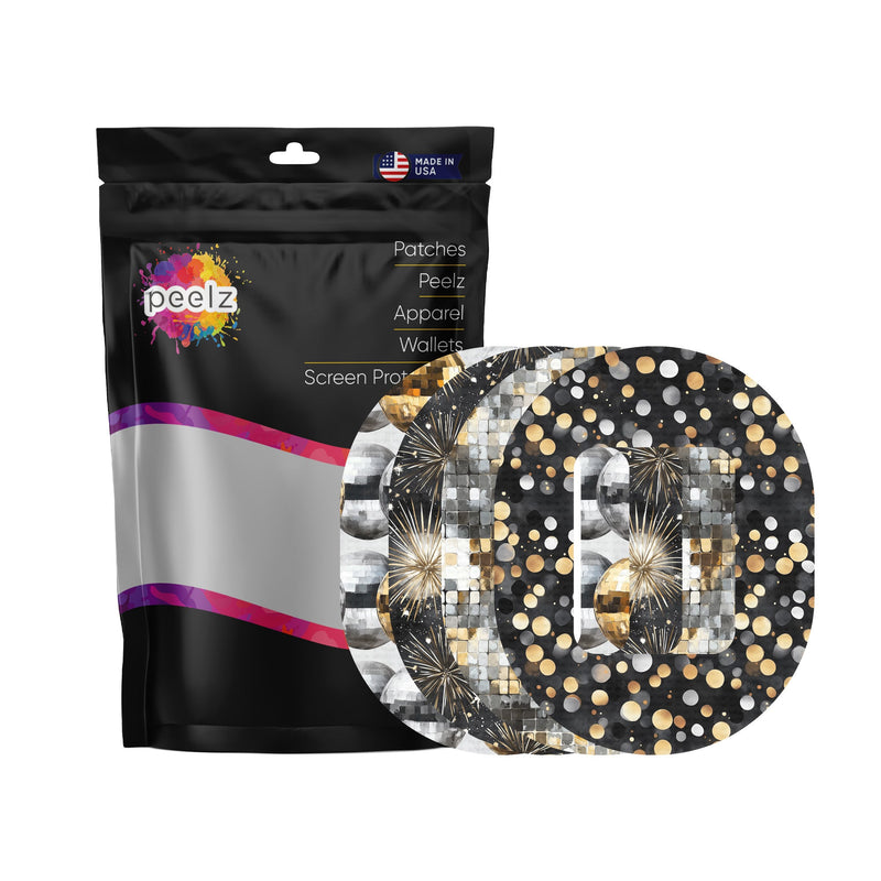 Peelz Champagne Glow Variety Tandem Mobi Decorative Patch Tape - Pump Peelz Patch Medical Tape White Smoke 12-Pack (Set of 12 Patches),4-Pack (Set of 4 Patches)