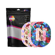 Peelz Valentine Variety Pack Tandem Mobi Decorative Patch Tape - Pump Peelz Patch Medical Tape White Smoke 12-Pack (Set of 12 Patches),4-Pack (Set of 4 Patches)