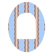 Peelz Boardwalk Waves Pod Patch Tape - Pump Peelz Patch Medical Tape White Smoke 12-Pack (Set of 12 Patches),4-Pack (Set of 4 Patches),1-Single (One Patch)