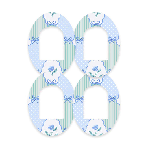 Peelz Cottage Bows Pod Patch Tape - Pump Peelz Patch Medical Tape White Smoke 12-Pack (Set of 12 Patches),4-Pack (Set of 4 Patches),1-Single (One Patch)