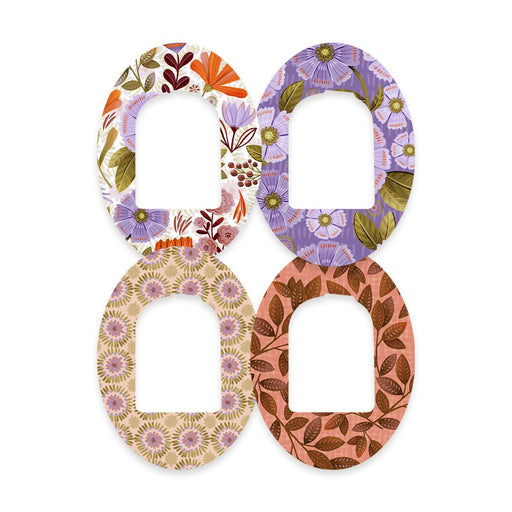 Peelz Autumn Blooms Variety Pack for Pod Patch Tape - Pump Peelz Patch Medical Tape White Smoke 12-Pack (Set of 12 Patches),4-Pack (Set of 4 Patches)