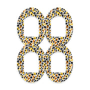 Peelz Golden Leopard Pod Patch Tape - Pump Peelz Patch Medical Tape White Smoke 12-Pack (Set of 12 Patches),4-Pack (Set of 4 Patches),1-Single (One Patch)