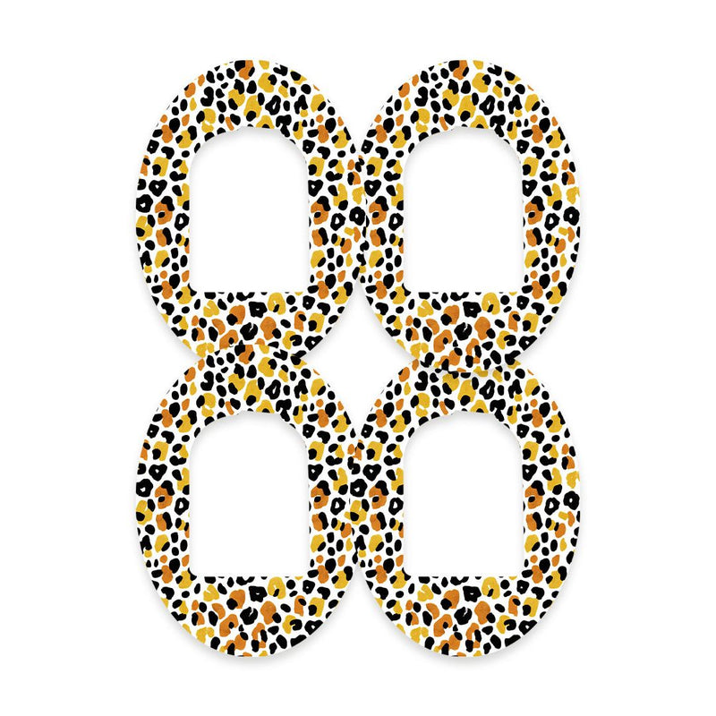 Peelz Golden Leopard Pod Patch Tape - Pump Peelz Patch Medical Tape White Smoke 12-Pack (Set of 12 Patches),4-Pack (Set of 4 Patches),1-Single (One Patch)