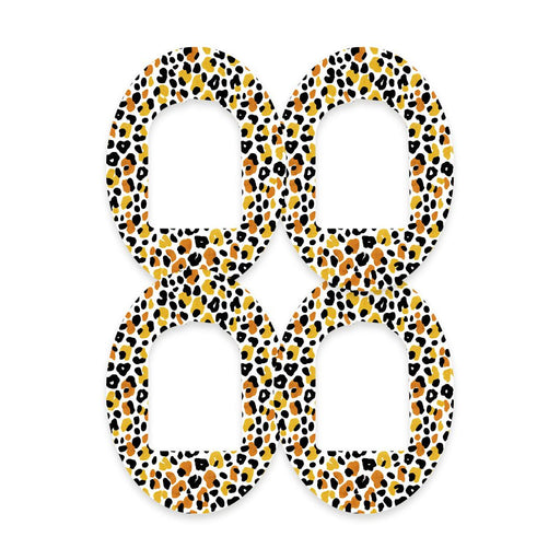Peelz Golden Leopard Pod Patch Tape - Pump Peelz Patch Medical Tape White Smoke 12-Pack (Set of 12 Patches),4-Pack (Set of 4 Patches),1-Single (One Patch)