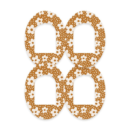 Peelz Caramel Daisies Pod Patch Tape - Pump Peelz Patch Medical Tape White Smoke 12-Pack (Set of 12 Patches),4-Pack (Set of 4 Patches),1-Single (One Patch)