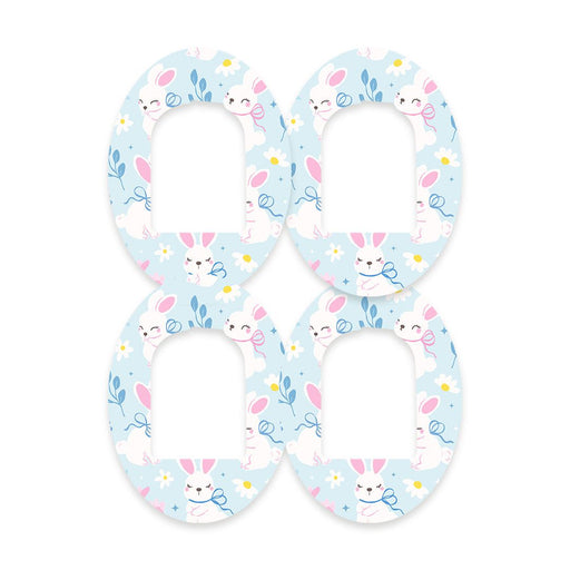 Peelz Sweet Bunnies Pod Patch Tape - Pump Peelz Patch Medical Tape White Smoke 12-Pack (Set of 12 Patches),4-Pack (Set of 4 Patches),1-Single (One Patch)