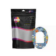 Peelz Spooky Night Pod Patch Tape - Pump Peelz Patch Medical Tape White Smoke 12-Pack (Set of 12 Patches),4-Pack (Set of 4 Patches),1-Single (One Patch)