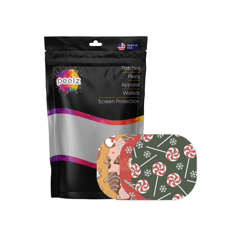 Peelz Christmas Treats Variety Overpatch Tape - Pump Peelz Patch Medical Tape White Smoke 12-Pack (Set of 12 Patches),4-Pack (Set of 4 Patches)